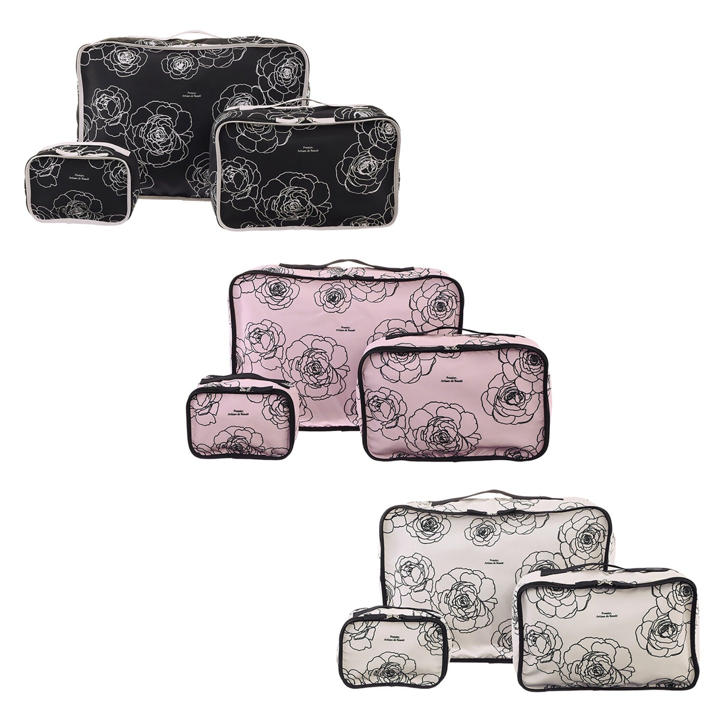 Antibacterial and odor-resistant French rose pattern pouch_PJB262-11