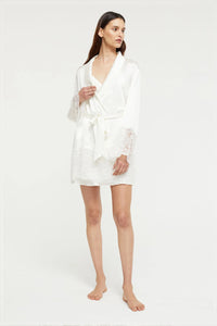 GINIA SILK LACE ROBE_GBS602