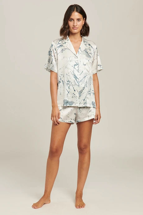 GINIA Carrara Marble Fine Finishes Short Pyjama_GFF502P