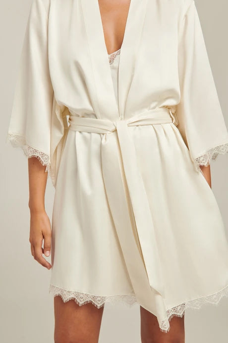 GINIA Washable Silk Lace Robe_GLHN601